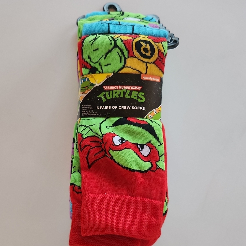 Teenage Mutant Ninja Turtles Sock Set NWT